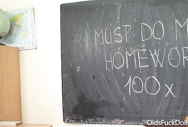 Olds Fuck Dolls - old teacher Pavel Terrier fucks teen ebony student in the class room